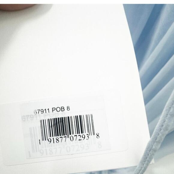 Mac Duggal 67911 Lace-Up Open-Back Formal Dress Powder Blue Size 8 NWT - Picture 10 of 15